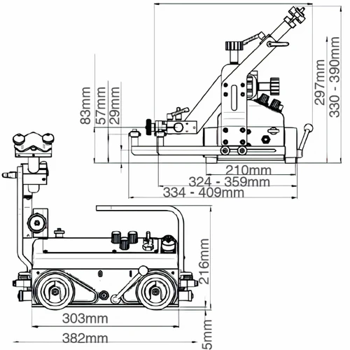 ITM Lizard Welding Carriage 240V Horicontal 0-1200mm/min