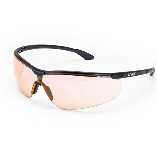 Uvex Sportstyle Black/Grey Variomatic Safety Glasses