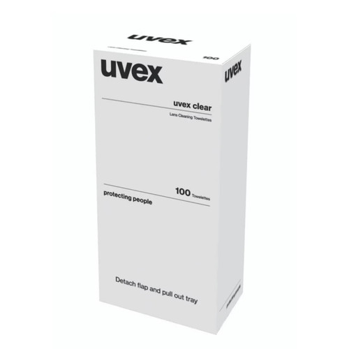 Uvex Lens Cleaning Towelettes 100pk