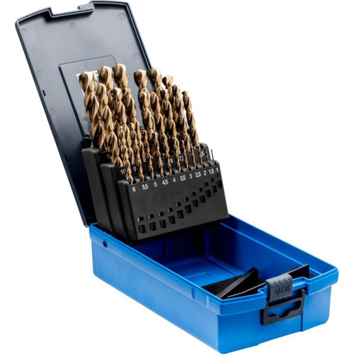 Pferd Drill Set DIN338 HSSE N 1-13mm Inox 25pce