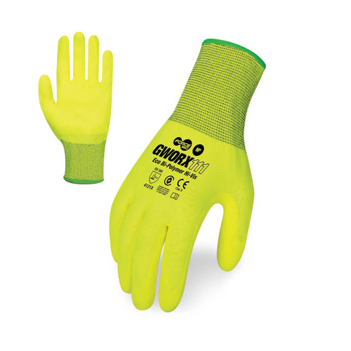 Force360 Eco Bi-Polymer Hi-Vis Glove
