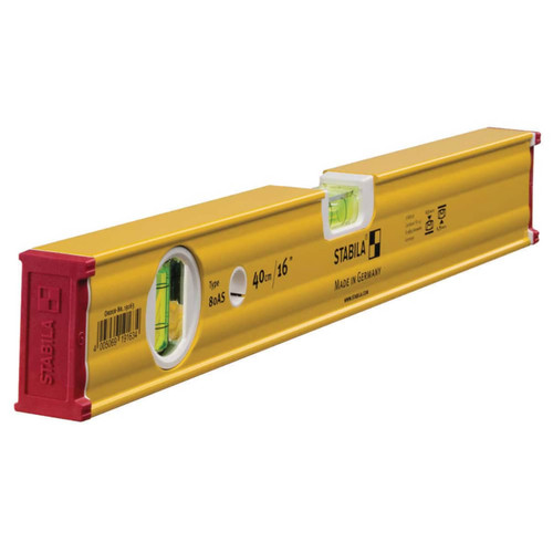 Stabila 600mm Ribbed Box Frame Spirit Level (2 Vial)