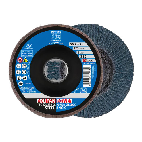 Pferd 125mm X-Lock Flap disc Z80