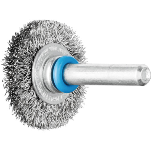 Pferd 30x6x6mm Shaft Mounted Crimped S/Steel Inox Wire Brush
