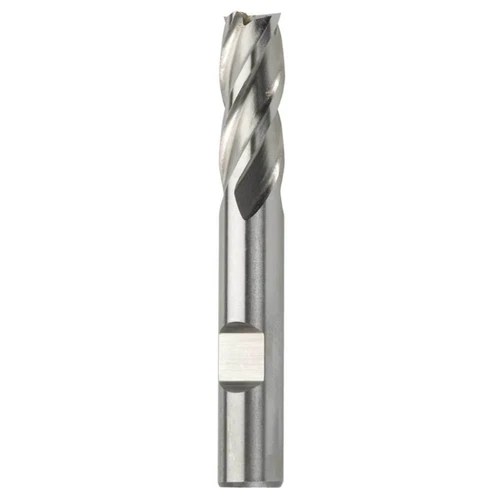 Bordo Long Flatted Plain Shank HSS Cobalt End Mill 12mm