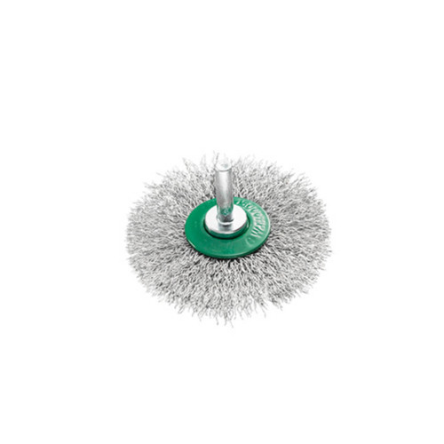 SIT Stainless Steel Crimped Wire Brush 40x12mm 6mm Shaft