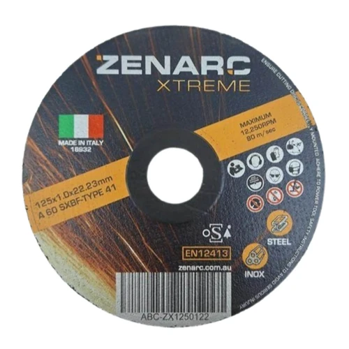 Zenarc Xtreme 125x1x22 Cutting Disc 25/pk