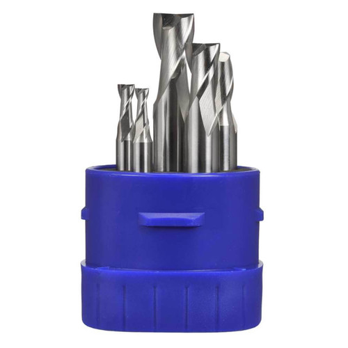 Bordo Metric Short Flatted Plain Shank HSS Cobalt Slot Drill Set 6pc