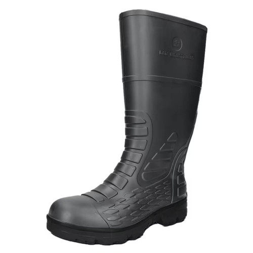 Bata Jobmaster 5 Safety Gumboots Penetration Resistance Midsole & Steel Toe Cap Grey/Black Size 8
