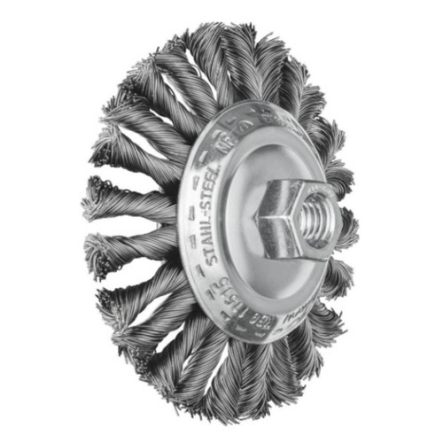 Pferd Bevel Brush Twist Knot 125mm Combitwist Steel Wire 0.5mm Filaments M14 Thread