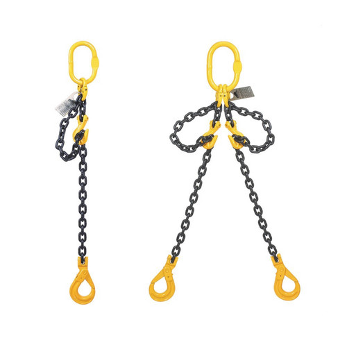 Beaver Grade 80 Double Leg Sling With Clevis Self Locking Hook 10mm x 3m