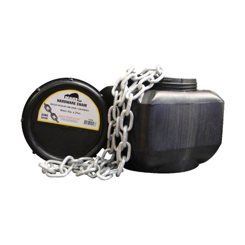Chain Hardware Regular Galv 25kg Drumpack 3mm Approx 133M
