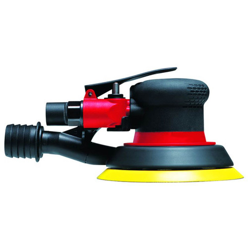 Chicago Pneumatic Palm Sander 5mm Orbit 125mm Hook & Loop Pad Central-Vacuum (CV)