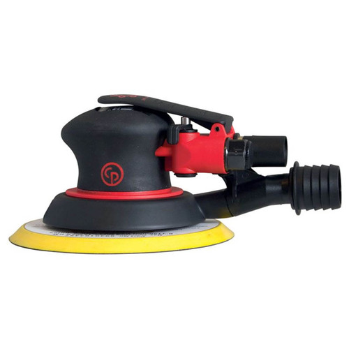 Chicago Pneumatic Palm Sander 2.5mm Orbit, 150mm Hook & Loop Pad Central-Vacuum (CV)