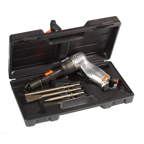 Chicago Pneumatic Pistol Grip Chipping Hammer CP714 In Case Incl 4 Chisels