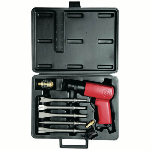 Chicago Pneumatic Pistol Grip Chipping Hammer CP7111 In Case Incl 5 Chisels