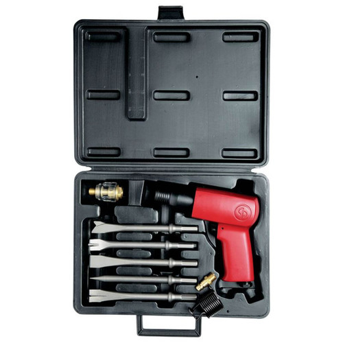 Chicago Pneumatic Pistol Grip Chipping Hammer CP7111H in Case Incl 5 Chisels