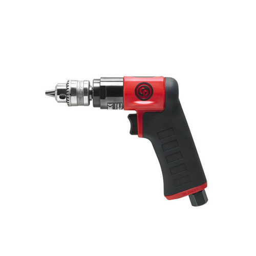 Chicago Pneumatic Pistol Grip Drill 1/4” / 6mm Key Chuck Non Reversible 3300 rpm Composite & Lightweight