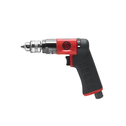 Chicago Pneumatic Pistol Grip Drill 1/4” / 6mm Key Chuck Reversible 2800 rpm Composite & Lightweight