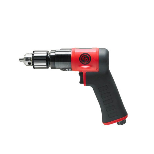 Chicago Pneumatic Pistol Grip Drill 3/8” / 10mm Key Chuck Non Reversible 3000 rpm Composite & Lightweight