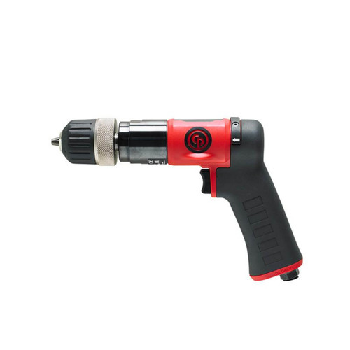 Chicago Pneumatic Pistol Grip Drill 3/8” / 10mm Keyless Chuck Reversible 2100 rpm Composite & Lightweight