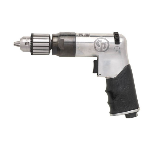 Chicago Pneumatic Pistol Grip Drill 3/8” / 10mm Key Chuck Reversible 2600 rpm