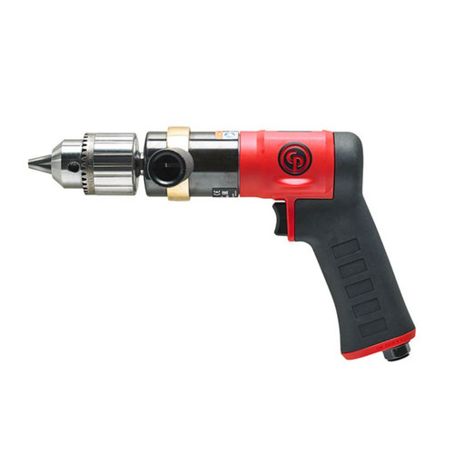 Chicago Pneumatic Pistol Grip Drill 1/2” / 13mm Key Chuck Non Reversible 600 rpm Composite & Lightweight