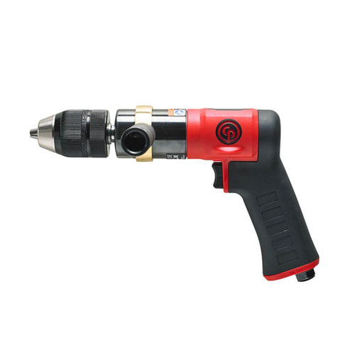 Chicago Pneumatic Pistol Grip Drill 1/2” / 13mm Keyless Chuck NonRreversible 600 rpm Composite & Lightweight