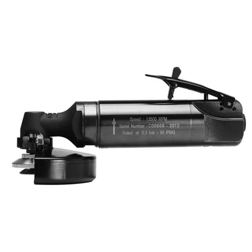 Chicago Pneumatic Heavy Duty Angle Grinder Steel Housing 4” / 100mm Disc Capacity 520W 3/8”-24 Spindle 13500 rpm