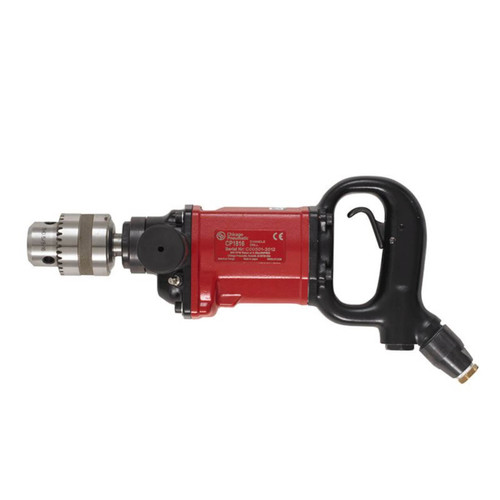 Chicago Pneumatic Heavy Duty Straight Case Drill 5/8” / 16mm Chuck Capacity Key Chuck 750W 800 rpm