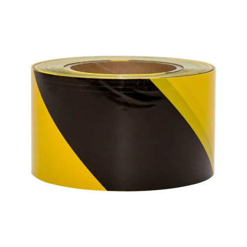 Yellow/Black Class 2 Reflective Adhesive Hazard Tape 45.7m x 50mm