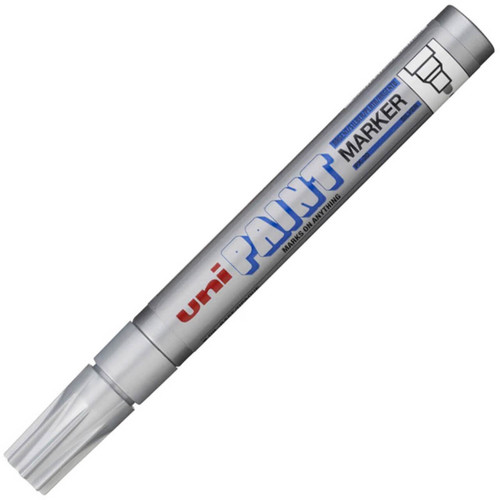 Uniball PX20 2.8mm Medium Bullet Paint Marker Silver