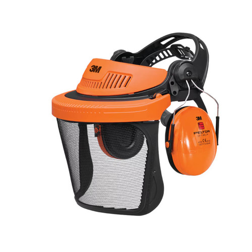 3M Headgear Combination Forestry Mesh Combination Facesheild G500V5CH510-OR