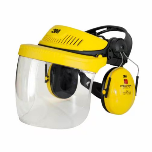 3M Headgear Combination Facesheild Industrial Polycarbonate G500V5F11H510-GU