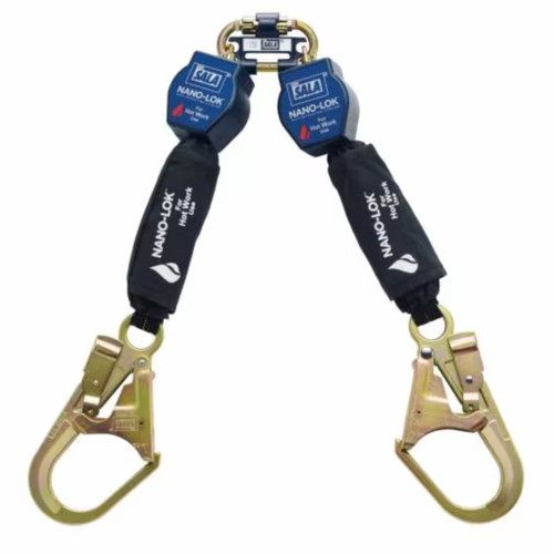 3M Dbi-Sala Nano-Lok Hot Work Twin-Leg Personal Self-Retracting Lifeline Kevlar Fiber Web 6ft 3101524