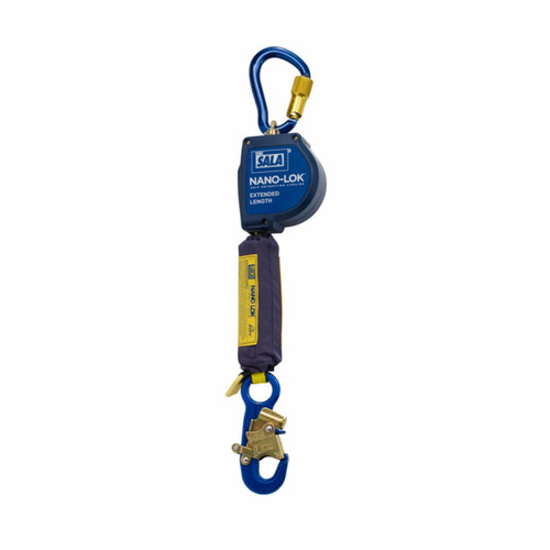 3M Dbi-Sala Nano-Lok Extended Length Personal Self-Retracting Lifeline Web 11ft 3101615