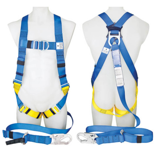 3M Protecta P50 Industrial Harness With Lanyard & Scaff Hook Blue & Yellow  Medium1390064A