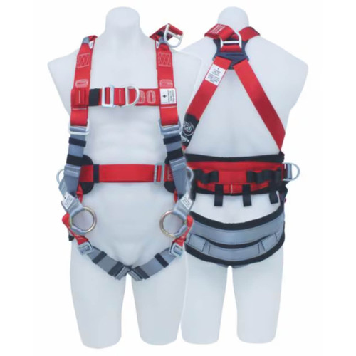 3M Protecta Pro Tower Workers Harness Red & Grey Large AB129-2XL