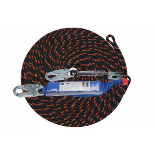 3M Protecta First Rope Lifeline Assembly Black/Orange 15m 1390067A