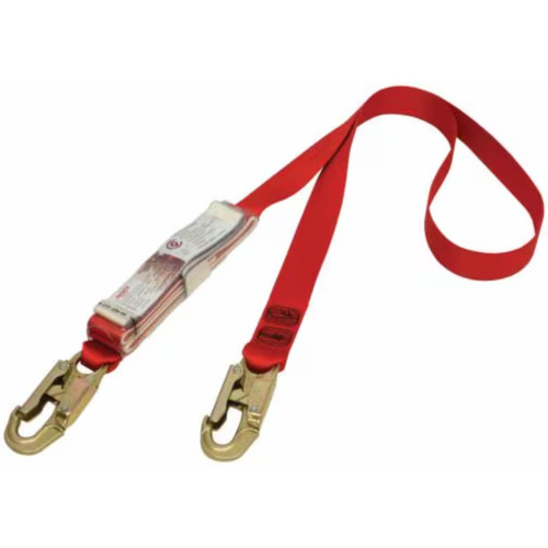 3M Protecta Shock Absorbing Webbing Lanyard Single Tail Red AE529/13AU