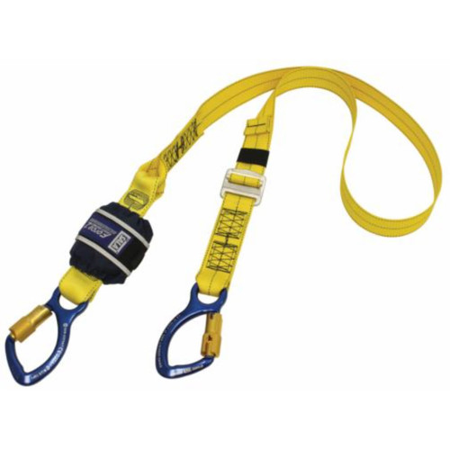 3M Dbi-Sala Force2 Adjustable Shock Absorbing Webbing Lanyard Single Tail Yellow Z11206161