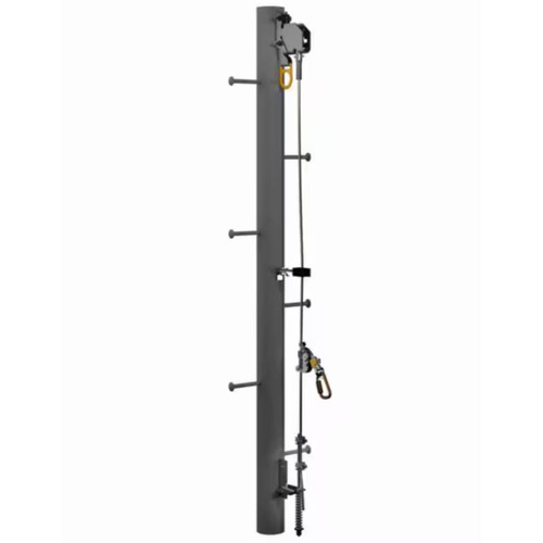 3M Dbi-Sala Lad-Saf Cable Vertical Safety System Bracketry For Mono Pole 4 User Stainless Steel 140kg Cap 6116638