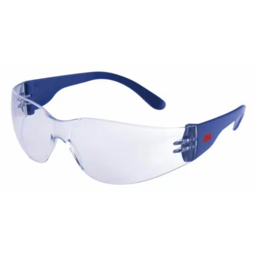 3M 2700 Series Blue Frame Clear Anti Fog Anti Scratch Lens Safety Specs