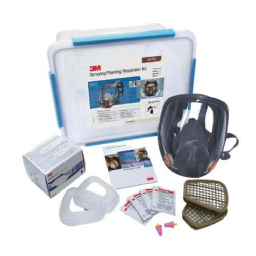 3M 6851 Large Full Face Spraying Respirator Kit A1P2