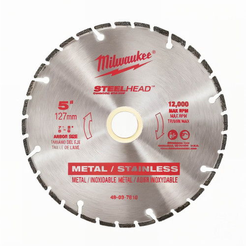 Milwaukee 125mm (5”) Steelhead Diamond Cut-Off Blade