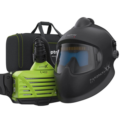 Optrel RTW E3000X System C/W Panoramaxx Quattro PAPR Helmet In Bag Plus 18H Battery