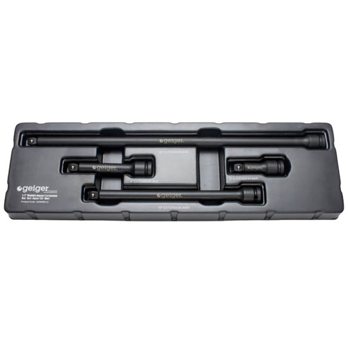 Geiger 1/2” Dr Impact Wobble Extension Bar Set 4 Pce