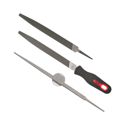 Toledo 200mm Warding File 2nd Cut W/Handle