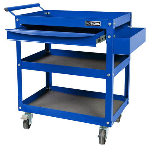 Geiger Heavy Duty Parts Trolley with Slide Tray
