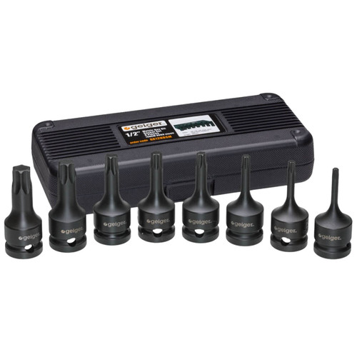 Geiger 1/2” Star Bit Impact Socket Set (8pc.)